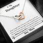 Lurve™ Daughter - Believe In Yourself Interlocking Hearts Necklace