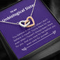 Unbiological Sister - There for Me Interlocking Hearts Necklace
