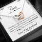 Lurve™ Wife - Most Beautiful Thing Interlocking Hearts Necklace Mahogany