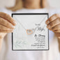 Lurve™ To My Wife-Be Strong Interlocking Hearts Necklace