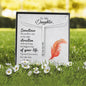 Lurve™ To My Daughter - Sometimes The Smallest Step 2 Sides Bar Necklace
