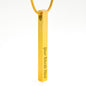 Lurve™ To My Daughter - Sometimes The Smallest Step 2 Sides Bar Necklace