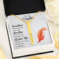 Lurve™ To My Daughter - Sometimes The Smallest Step 2 Sides Bar Necklace