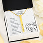 Lurve™ To My Daughter - Strength Doesn't Come 2 Sides Bar Necklace