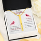 Lurve™ To My Daughter - Some Days Are Better 2 Sides Bar Necklace