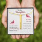 Lurve™ To My Daughter - Some Days Are Better 2 Sides Bar Necklace