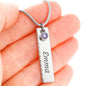 Lurve™ Mother Daughter - Connected Biologically Birthstone Name Necklace