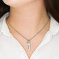 Lurve™ To My Daughter - Sometimes The Smallest Step Birthstone Name Necklace