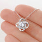 Lurve™ Bonus Daughter - I Need to Say Love Knot Necklace