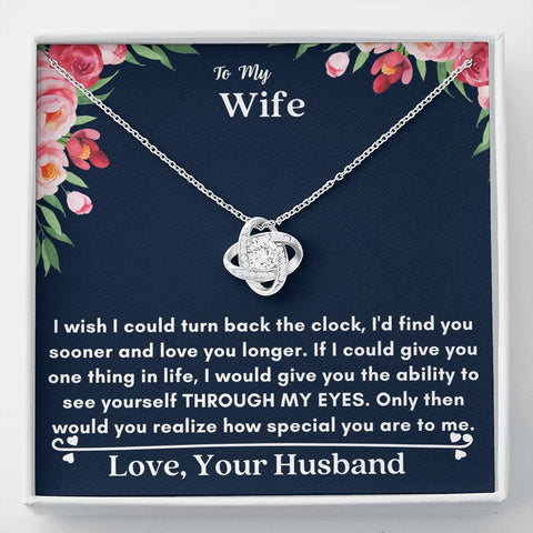 Wife - Through My Eyes Love Knot Necklace