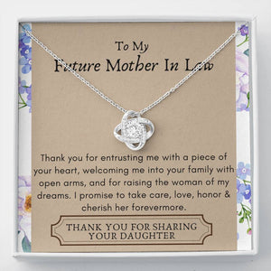 Lurve™ Future Mother In Law - Entrusting, Welcome, My Dream Woman Love Knot Necklace