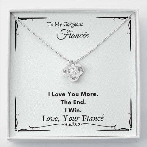 Lurve™ Fiancee - I Love You More Love Knot Necklace