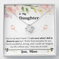 Lurve™ Daughter - Not Sure What I did to Deserve You Love Knot Necklace