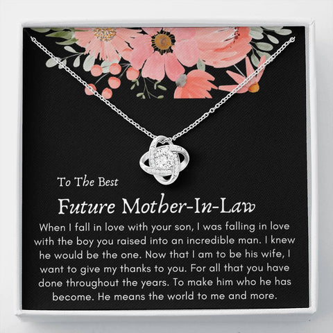 Lurve™ Future Mother In Law - Incredible Man, Means The World Love Knot Necklace