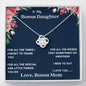 Lurve™ Bonus Daughter - I Need to Say Love Knot Necklace