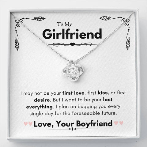 Lurve™ Girlfriend - First Love, Kiss, Desire, Last Everything Love Knot Necklace