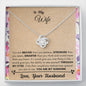 Lurve™ Wife - You Are my Sunshine Love Knot Necklace