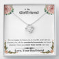 Lurve™ Girlfriend - Wonderful Moments, More Than Words Love Knot Necklace