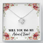 Lurve™ Will You Be My Matron of Honor Love Knot Necklace