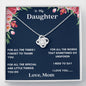 Lurve™ Daughter - I Need to Say Love Knot Necklace