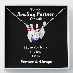 Lurve™ Bowling Partner - Love You More Love Knot Necklace