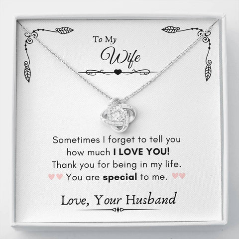 Lurve™ Wife - I Love You, Special Love Knot Necklace