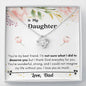 Lurve™ Daughter - Not Sure What I did to Deserve You Love Knot Necklace
