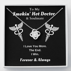 Lurve™ Hot Doctor - Love You More Love Knot Necklace