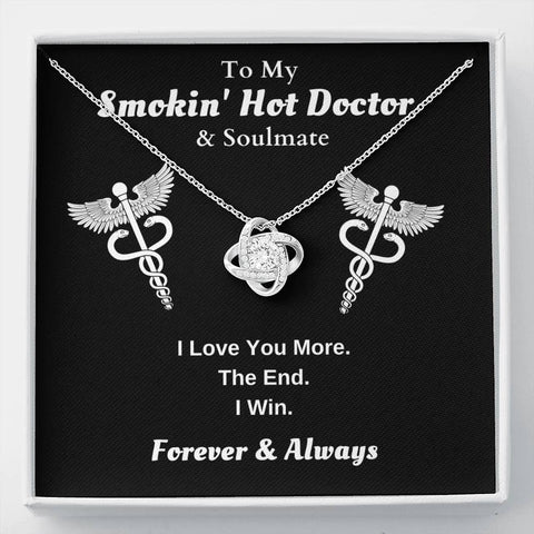 Lurve™ Hot Doctor - Love You More Love Knot Necklace