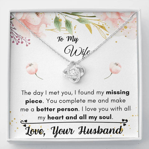Lurve™ Wife - Missing Piece, Better Person Love Knot Necklace