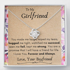 Lurve™ Girlfriend - You Kept Me Strong Love Knot Necklace