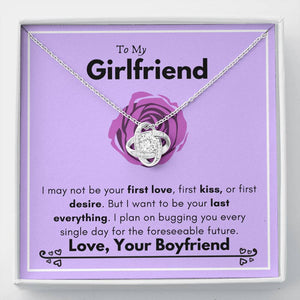 Lurve™ Girlfriend - First Love, Kiss, Desire, Last Everything Love Knot Necklace