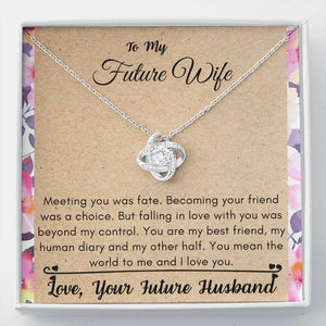 Lurve™ Future Wife - Mean The World To Me Love Knot Necklace