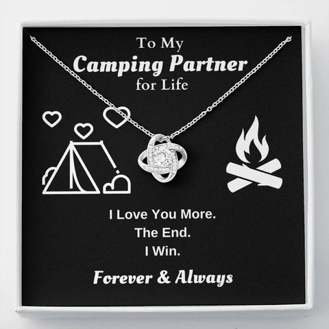 Lurve™ Camping Partner - Love You More Love Knot Necklace
