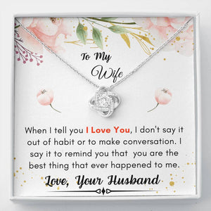 Lurve™ Wife - I Love You Love Knot Necklace