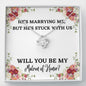 Lurve™ Stuck With Us, Matron of Honor Love Knot Necklace
