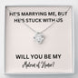 Lurve™ Stuck With Us, Matron of Honor Love Knot Necklace