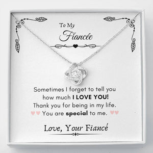Lurve™ Fiancee - I Love You, Special Love Knot Necklace