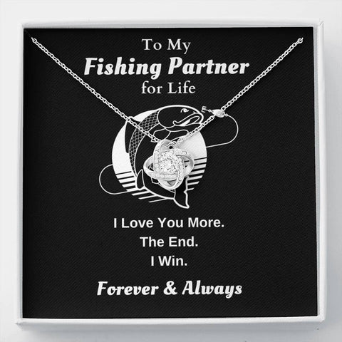 Lurve™ Fishing Partner - Love You More Love Knot Necklace