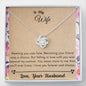 Lurve™ Wife - Mean More To Me Love Knot Necklace