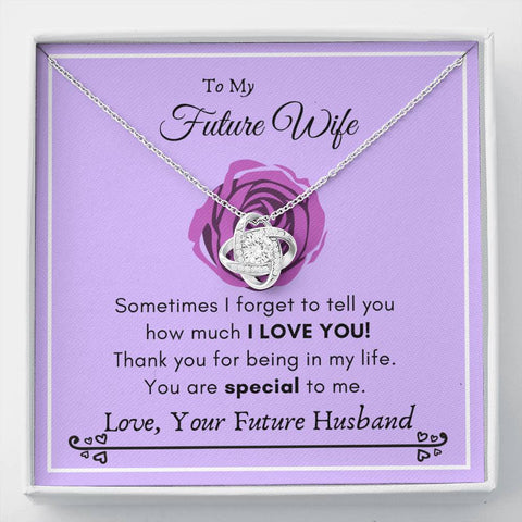 Lurve™ Future Wife - I Love You, Special Love Knot Necklace
