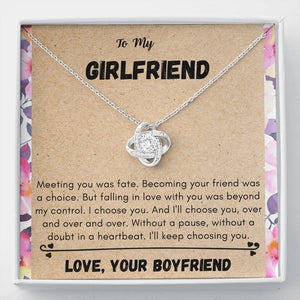Lurve™ Girlfriend - I Choose You Love Knot Necklace