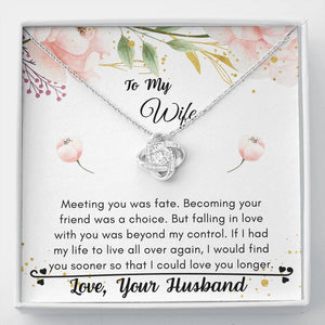 Lurve™ Wife - Love You Longer Love Knot Necklace