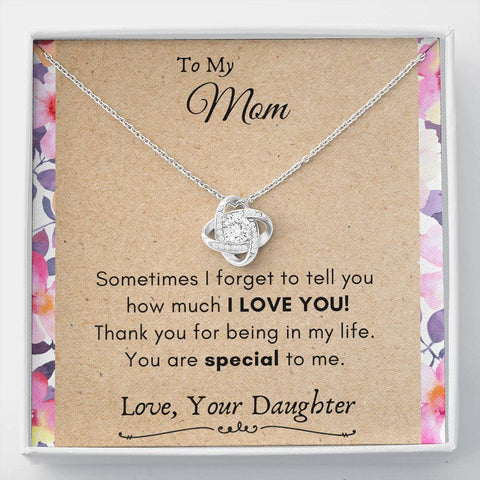 Lurve™ Mom - You Are Special To Me Love Knot Necklace