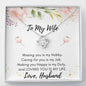 Lurve™ To My Wife - Missing You Is My Hobby Love Knot Necklace