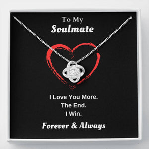 Lurve™ Soulmate - Love You More Love Knot Necklace