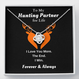 Lurve™ Hunting Partner - Love You More Love Knot Necklace