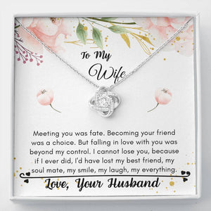Lurve™ Wife - I Cannot Lose You Love Knot Necklace