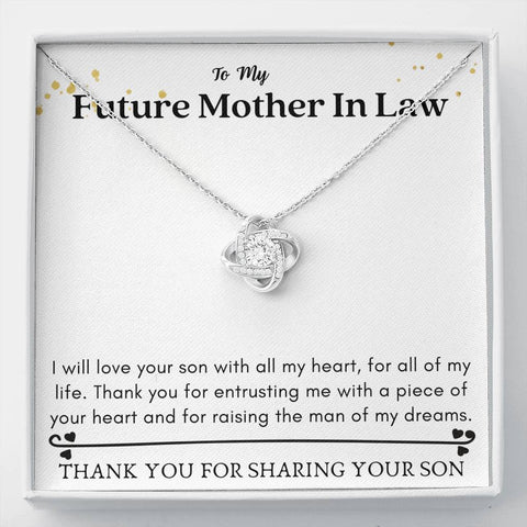 Lurve™ Future Mother In Law - A Piece of Your Heart Love Knot Necklace