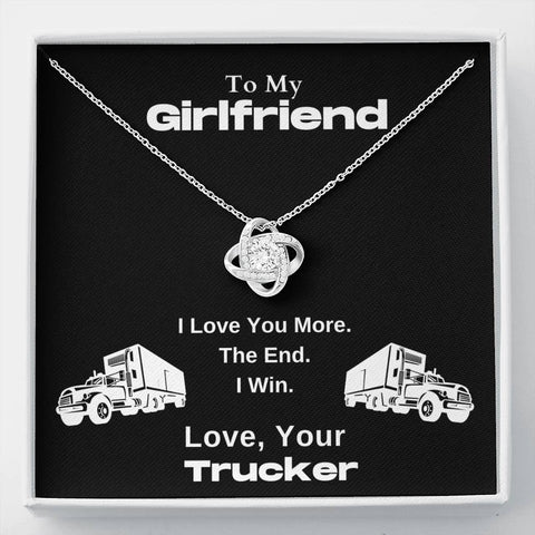 Lurve™ Girlfriend - Love You More, Trucker Love Knot Necklace